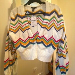 Forever 21- button down cropped cardigan
